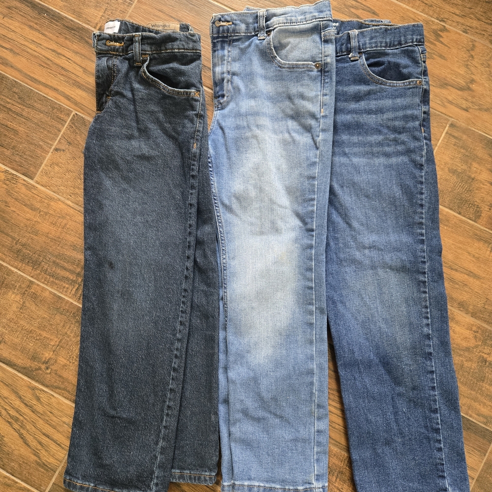 Lot Of 3 Pair Boys Sz 10 Husky Jeans